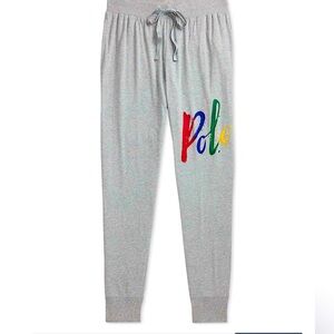 Polo Ralph Lauren Men’s Gray Sleep Jogger Pajama Pants w/Polo Logo-Size XL (NWT)